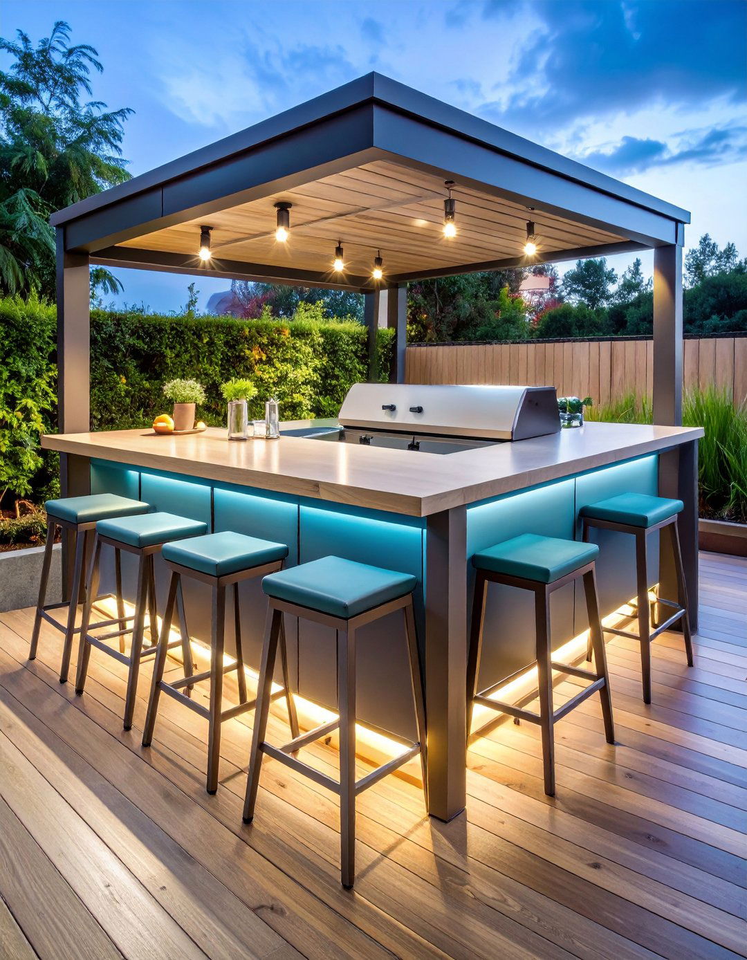 Weather Proof Outdoor Breakfast Bar - 20 Breakfast Bar Ideas