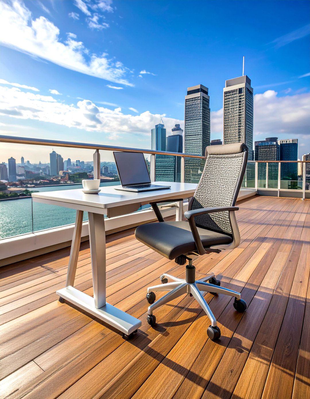 Weather Resistant Balcony Office Furniture Solutions - 20 Balcony Office Ideas