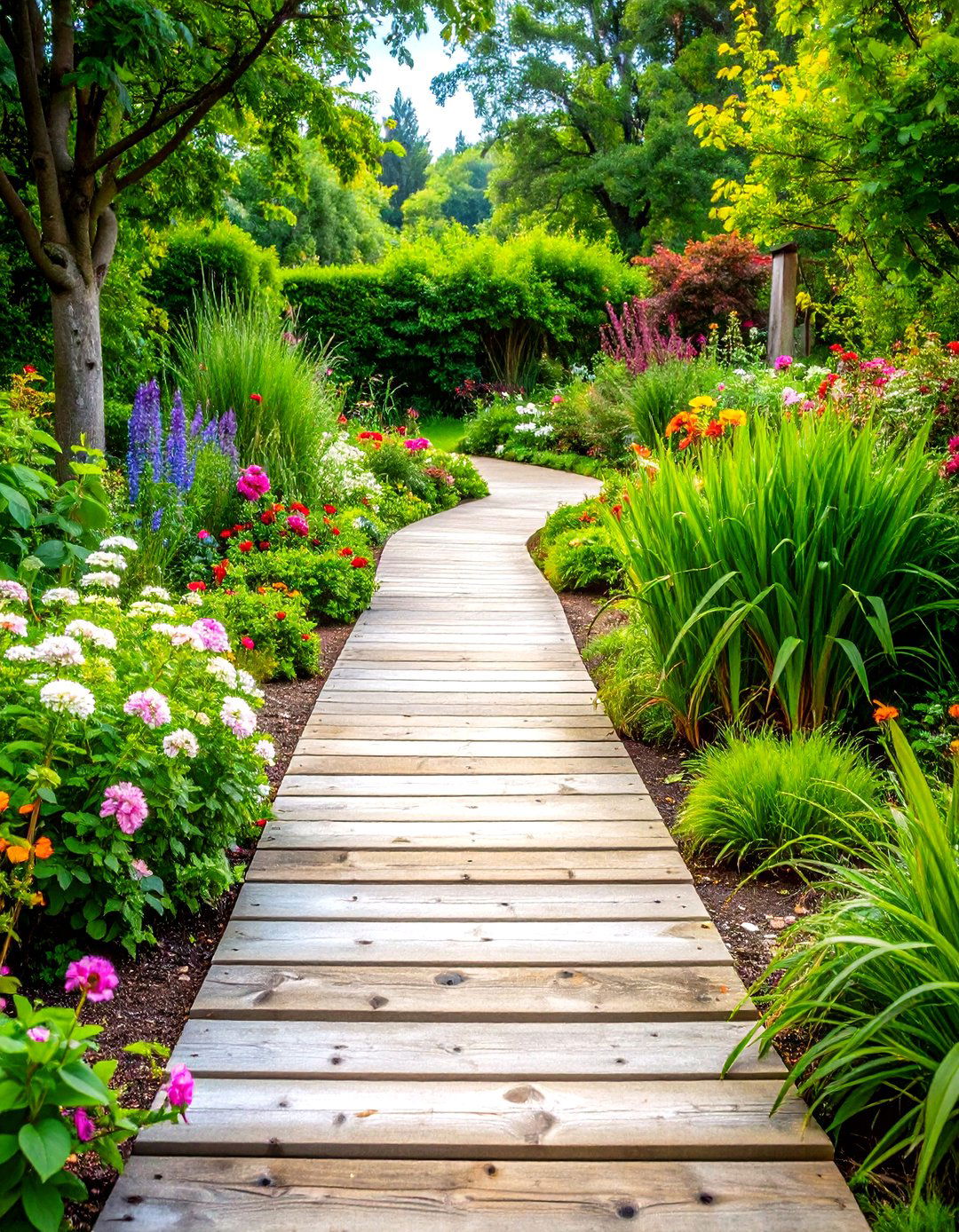 Weathered Barn Wood Wooden Walkway - 20 Wooden Walkway Ideas