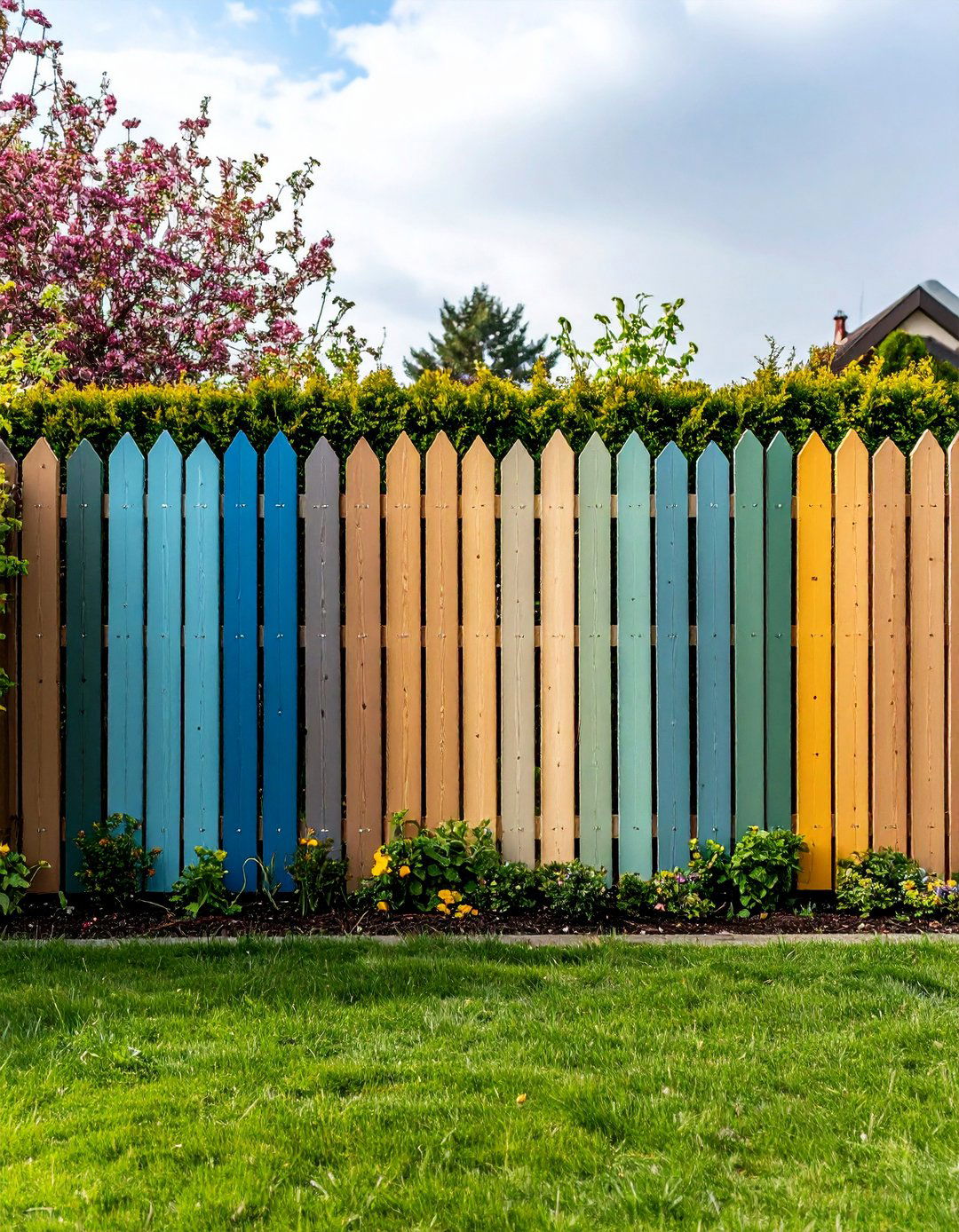 Weathered Driftwood Gray Stain - 20 Fence Painting Ideas