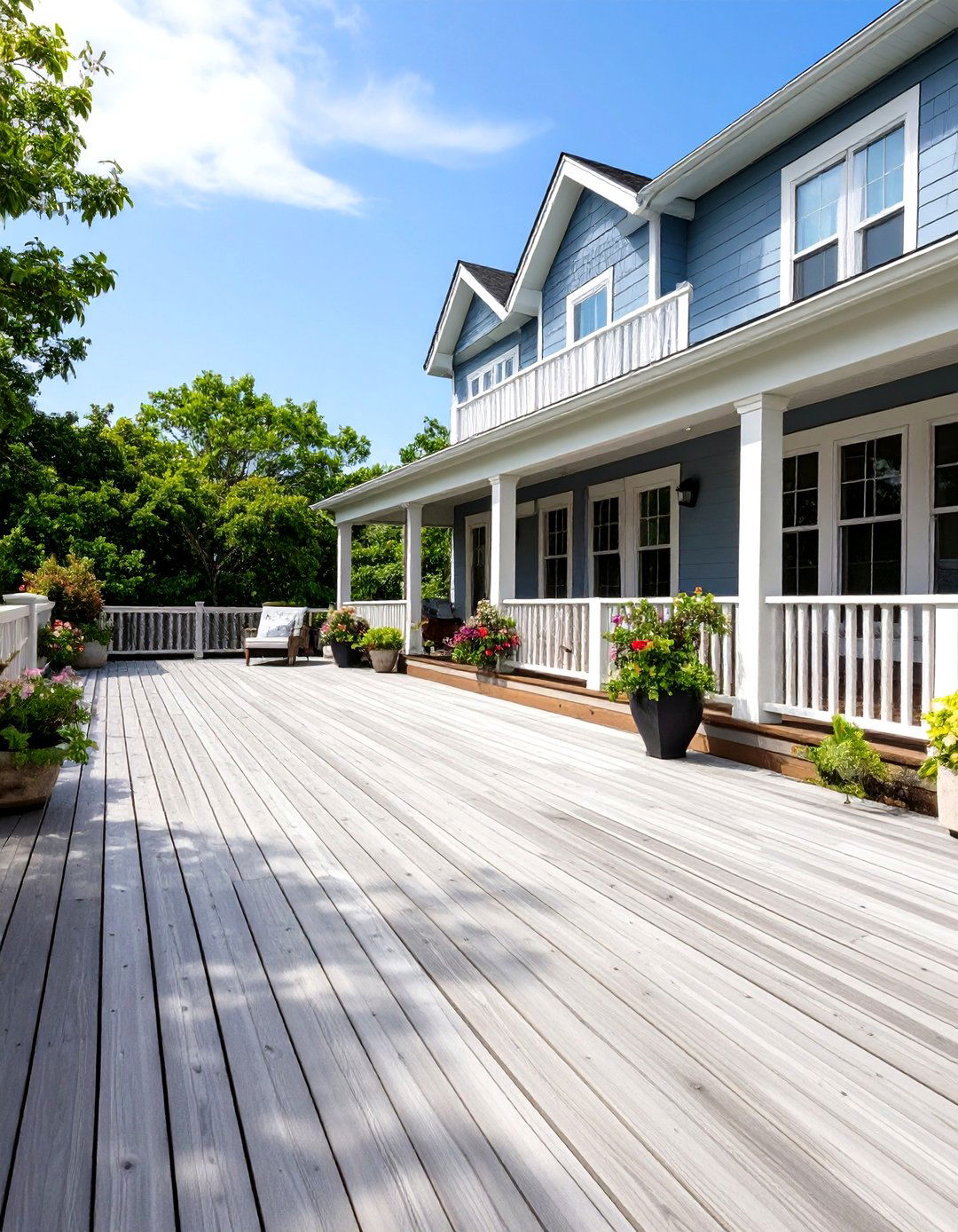 Weathered Gray Finish Decking - 20 Deck Flooring Ideas