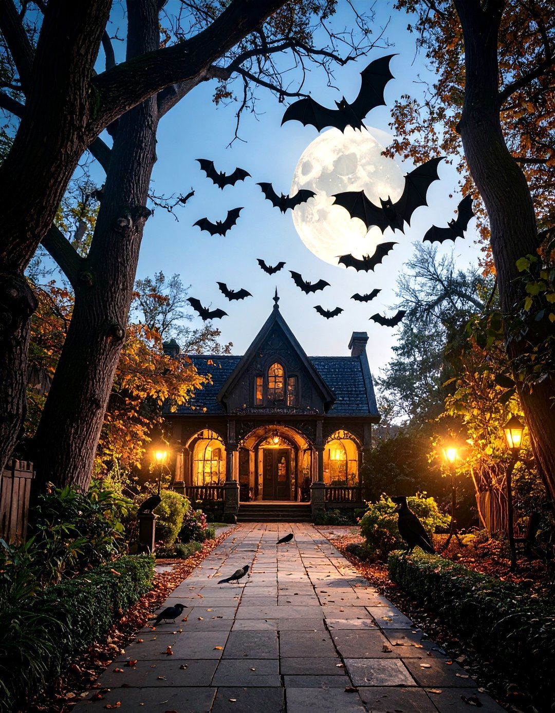 Welcome Bats and Ravens for Authentic Gothic Wildlife - 20 Gothic Garden Ideas