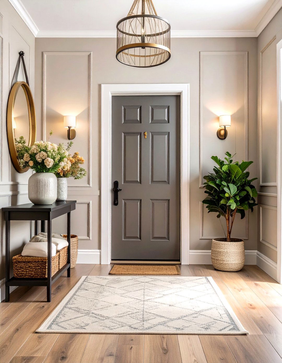 Welcoming Greige Entryway First Impressions - 20 Greige Interior Design Ideas