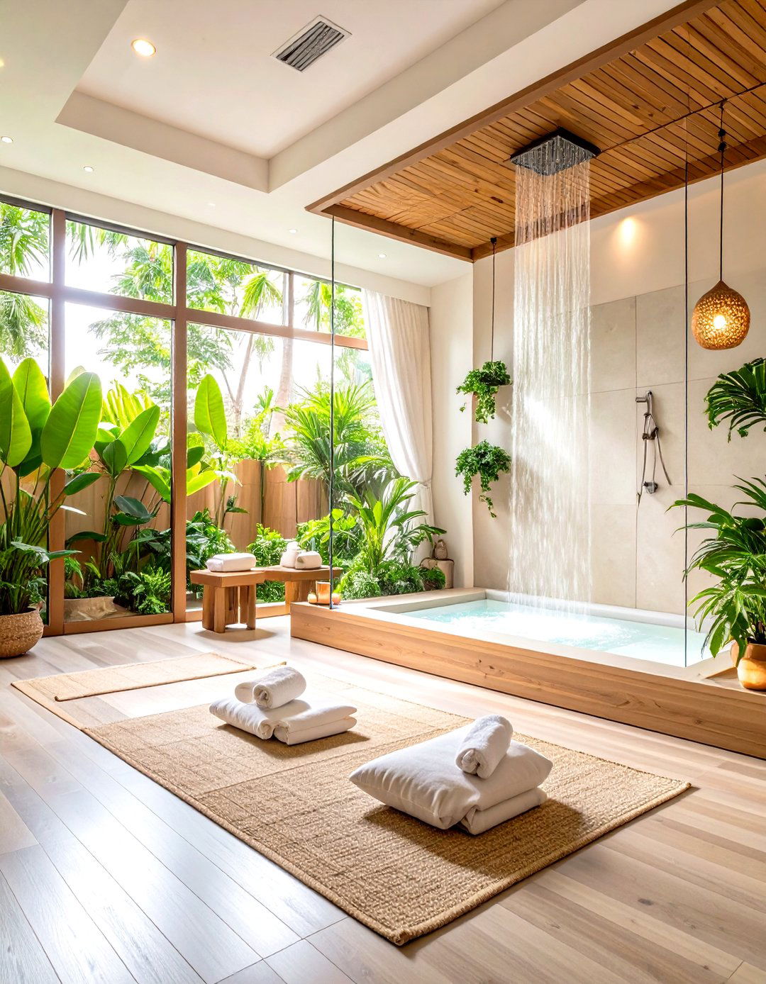 Wellness Focused Hotel Room Design with In Room Spa Features - 20 Hotel Room Design Ideas