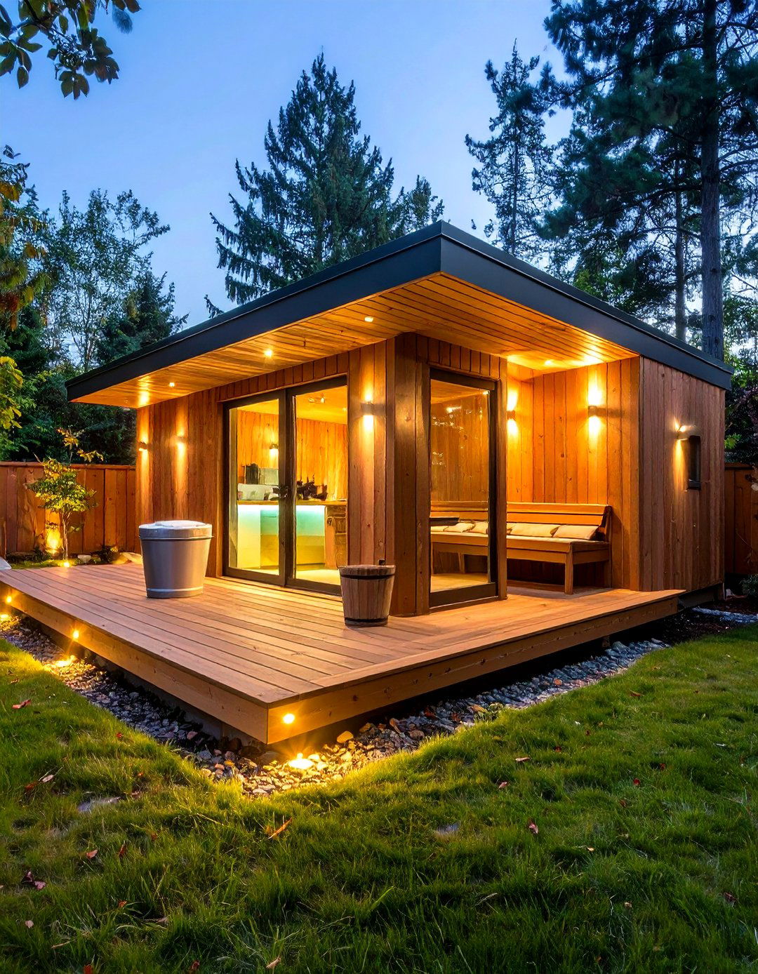 Wellness Garden Room with Yoga and Sauna - 20 Garden Room Ideas