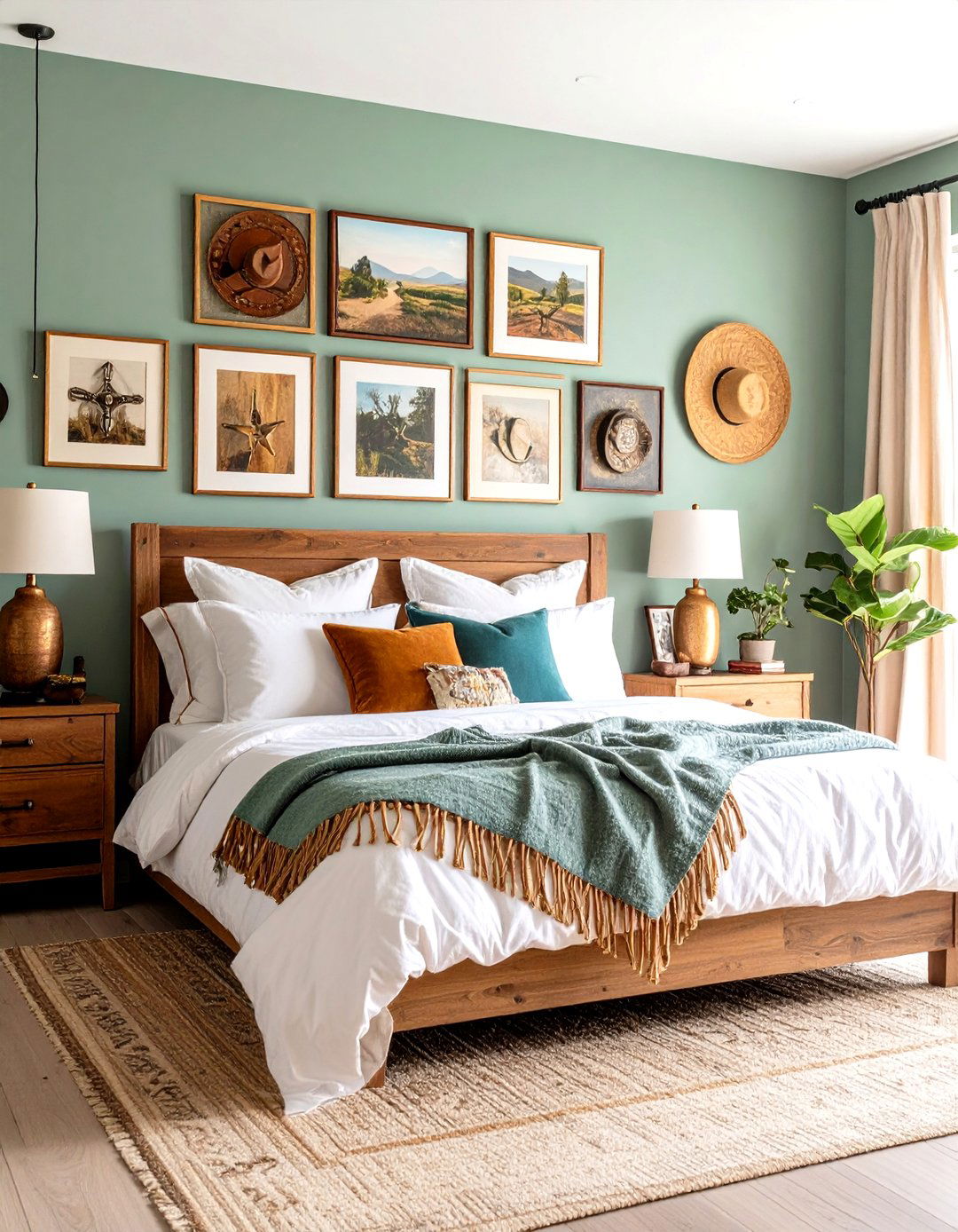 Western Gallery Wall Western Bedroom - 20 Western Bedroom Ideas