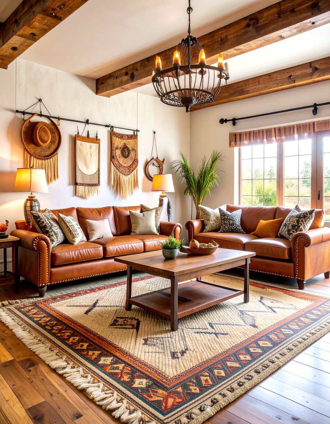 Western Rustic Living Room - 20 Rustic Living Room Ideas