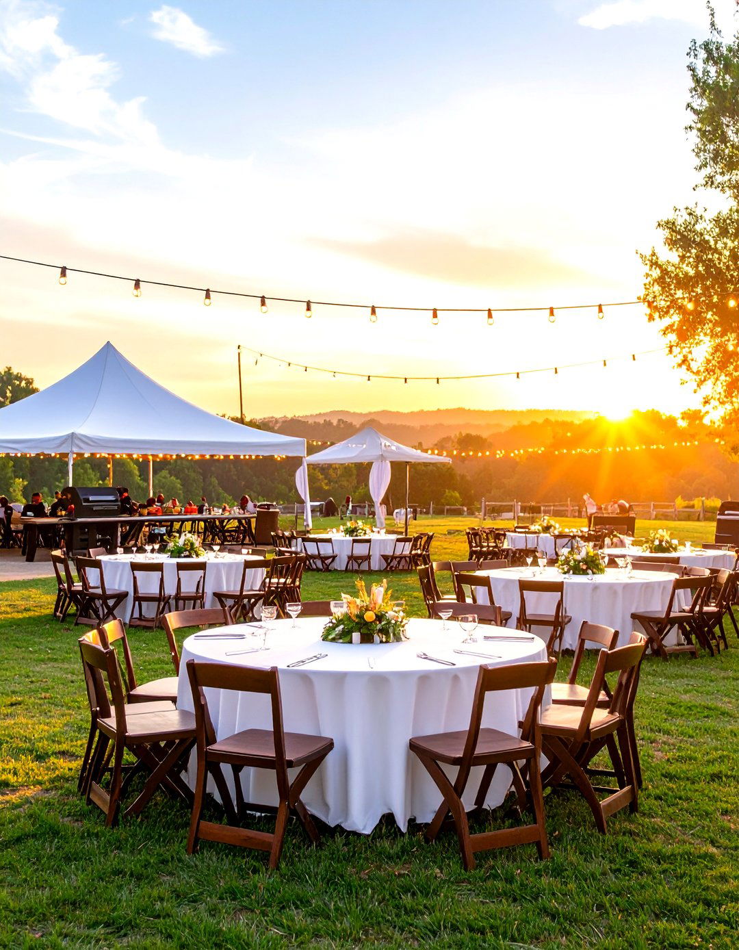 Western Wedding Sunset Horseshoe Tournament - 20 Western Wedding Ideas