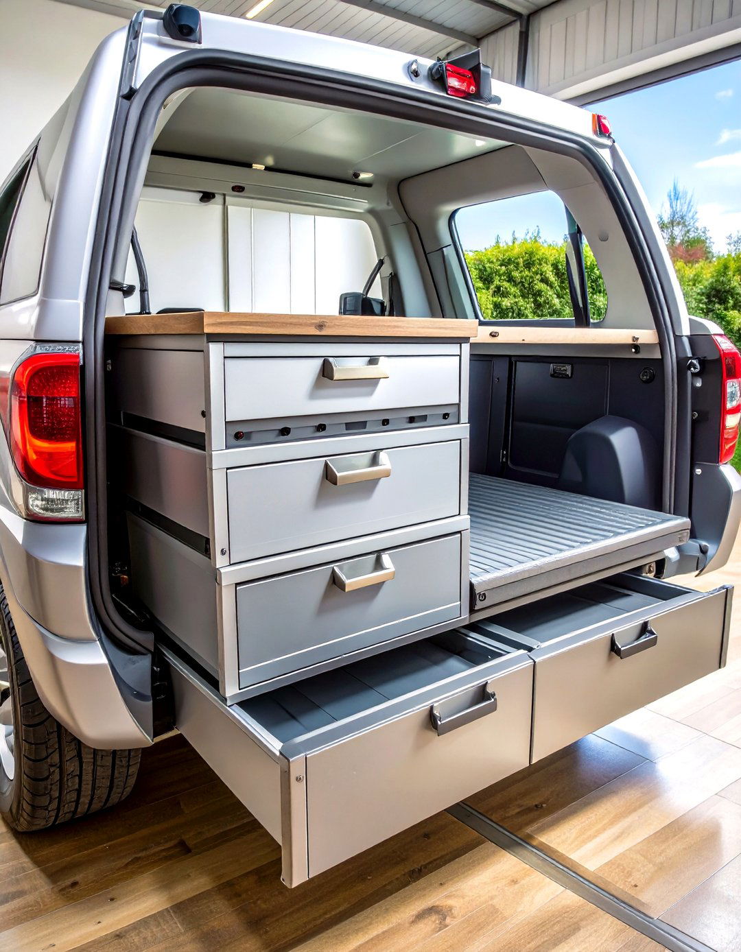 Wheel Well Drawer Boxes - 20 Truck Bed Storage Ideas