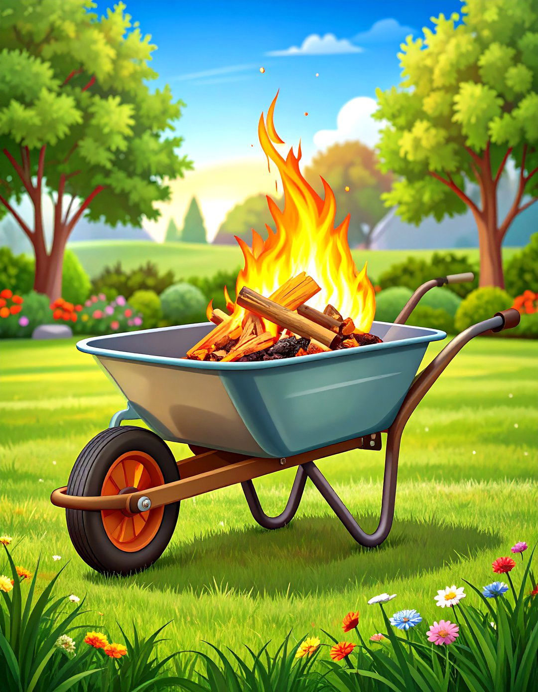 Wheelbarrow Wood Burning Fire Pit - 20 Wood Burning Fire Pit Ideas