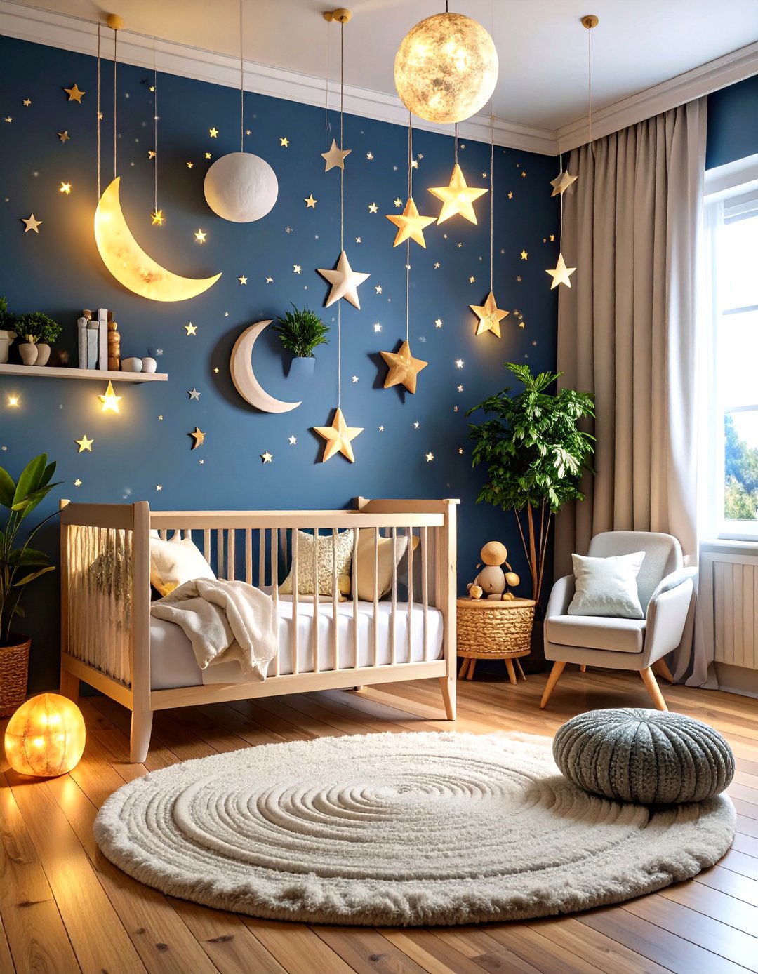 Whimsical Nursery Ideas with Celestial Star and Moon Displays - 20 Whimsical Nursery Ideas