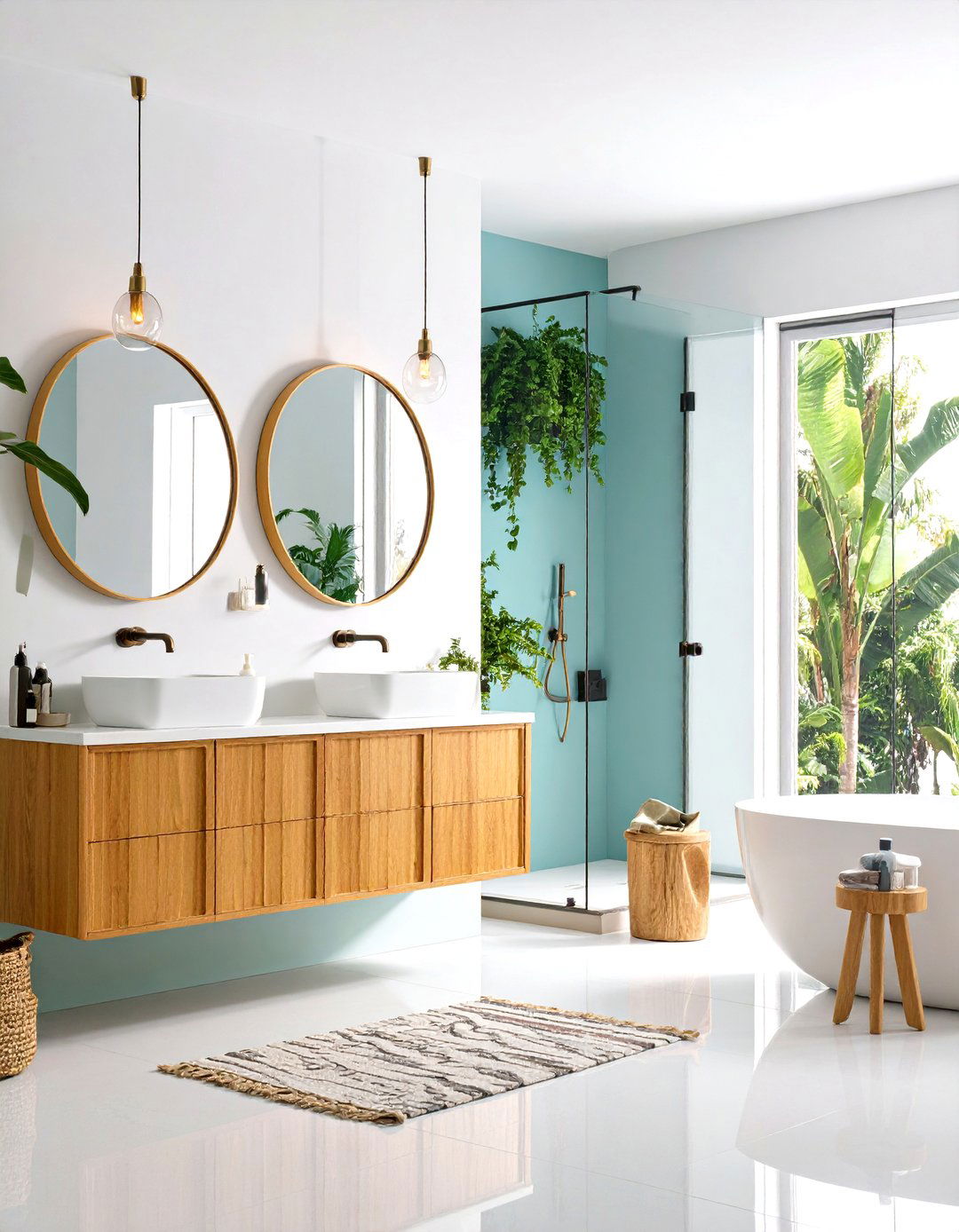 White Bathroom Compact Urban Efficiency - 20 White Bathroom Ideas