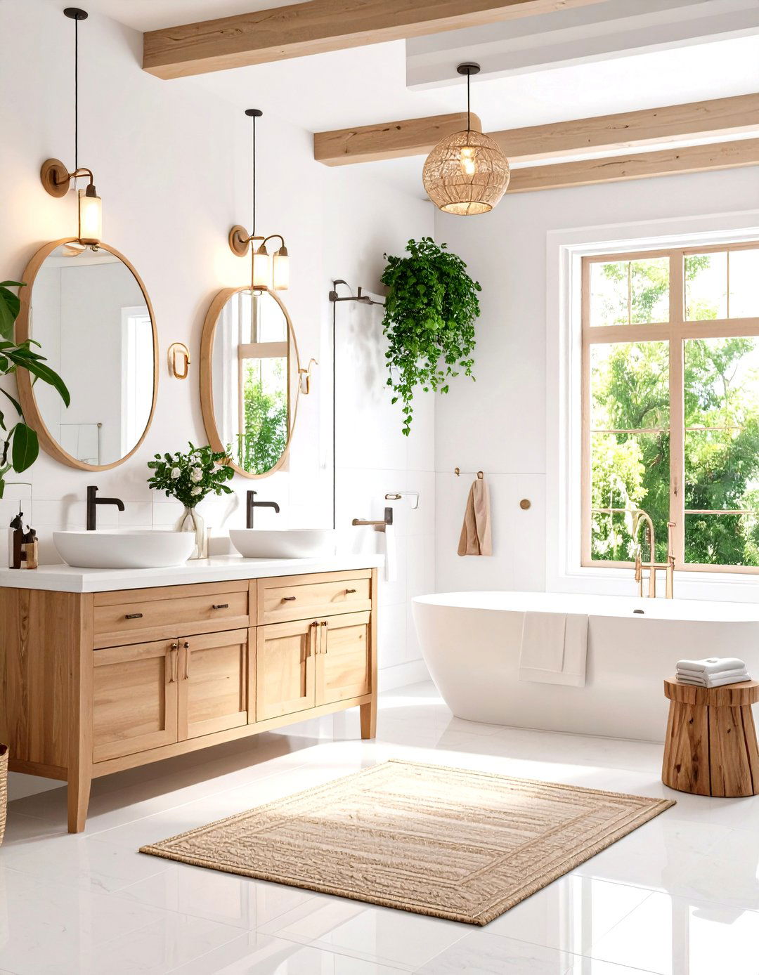 White Bathroom Family Friendly Function - 20 White Bathroom Ideas