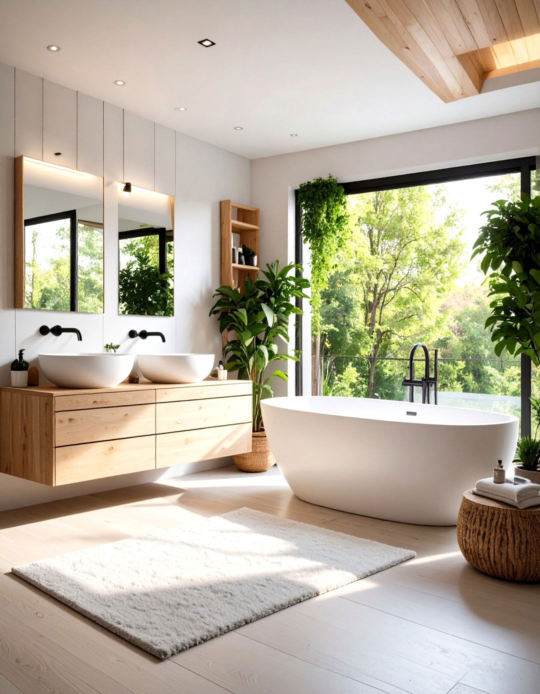 White Bathroom Minimalist Scandinavian Sanctuary - 20 White Bathroom Ideas