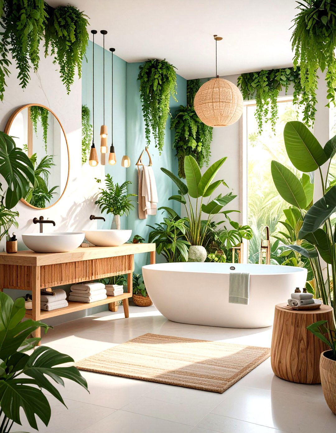 White Bathroom Wellness Sanctuary - 20 White Bathroom Ideas