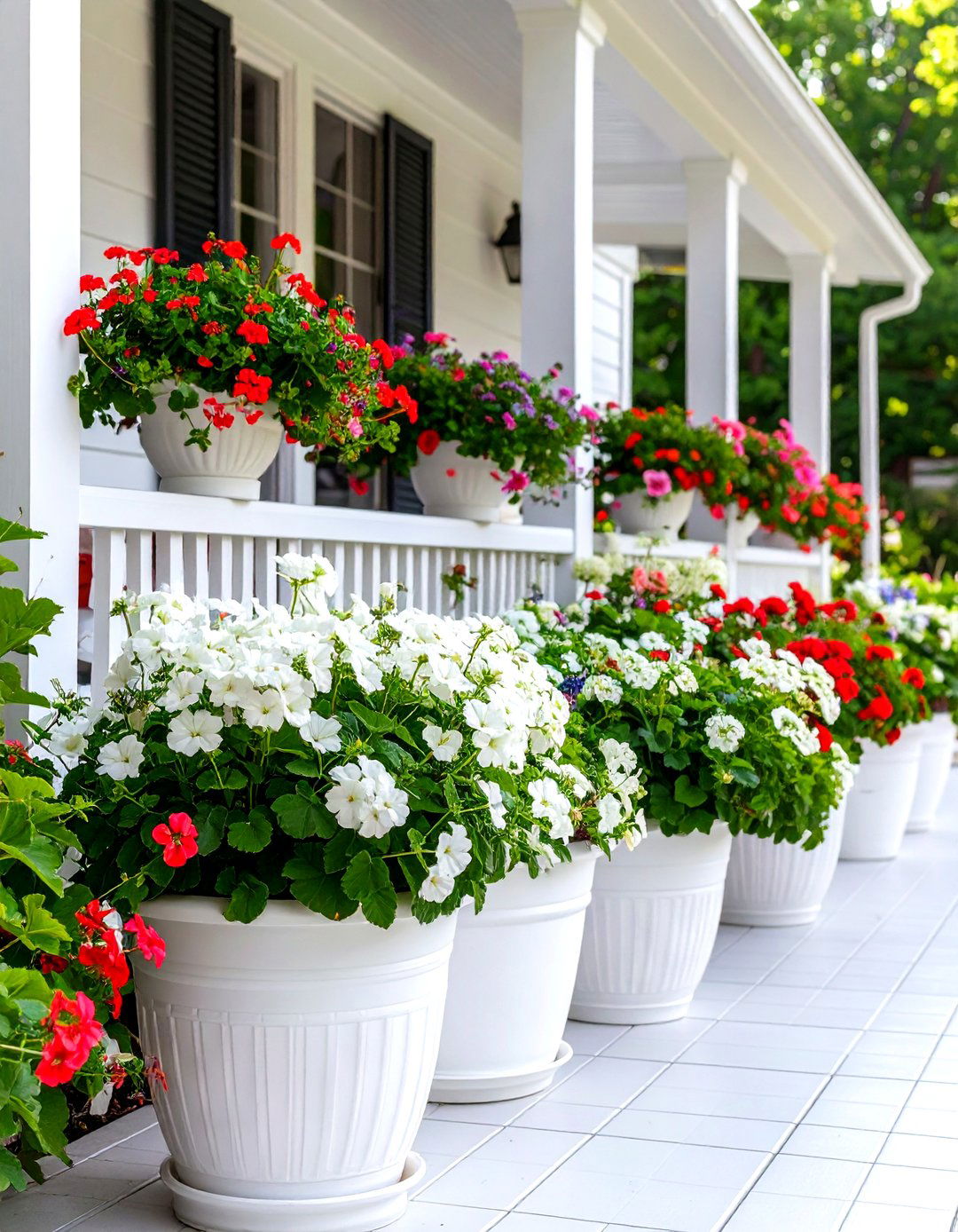 White Garden Design Ideas for Container Garden Displays - 20 White Garden Design Ideas