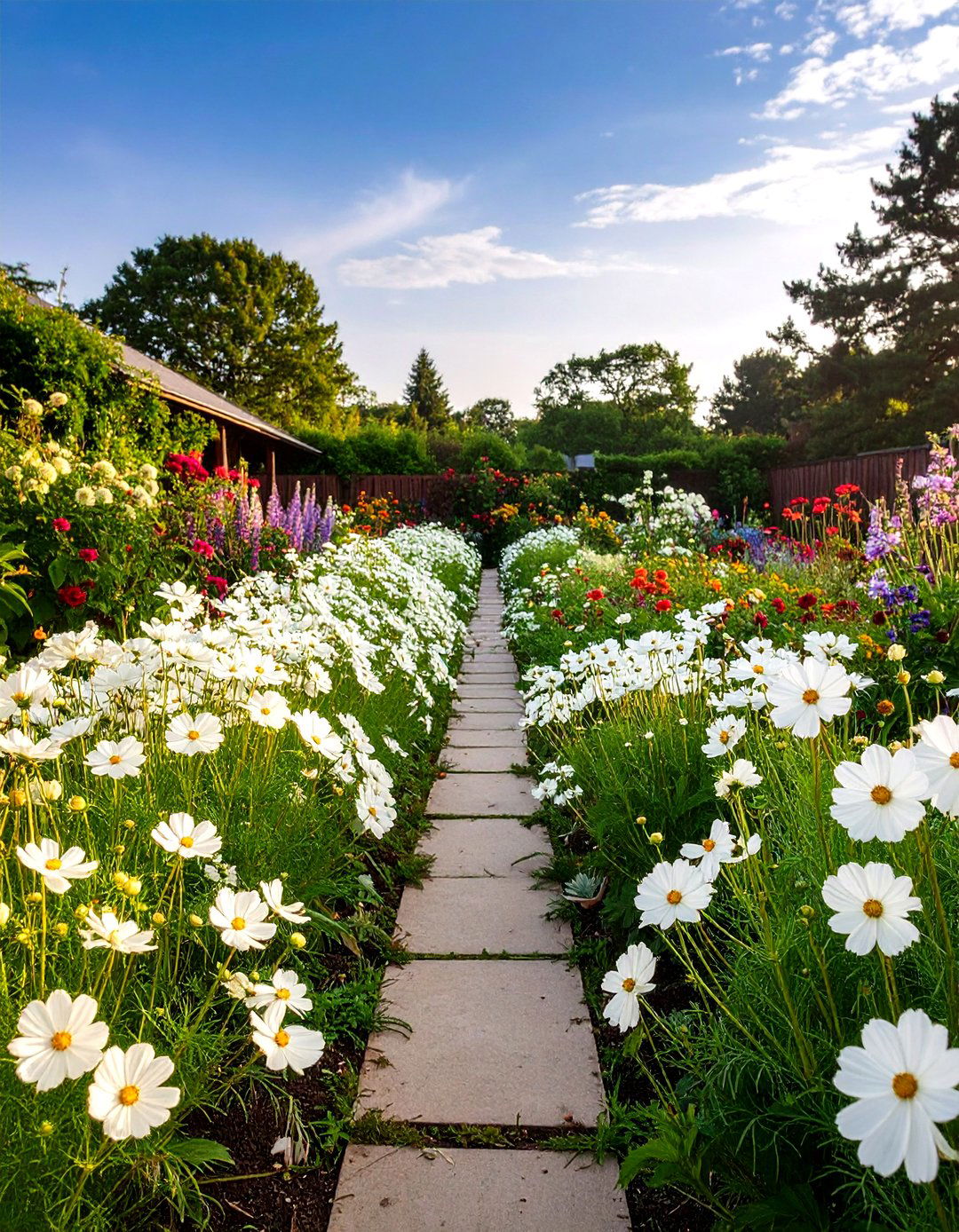 White Garden Design Ideas for Cutting Garden Abundance - 20 White Garden Design Ideas