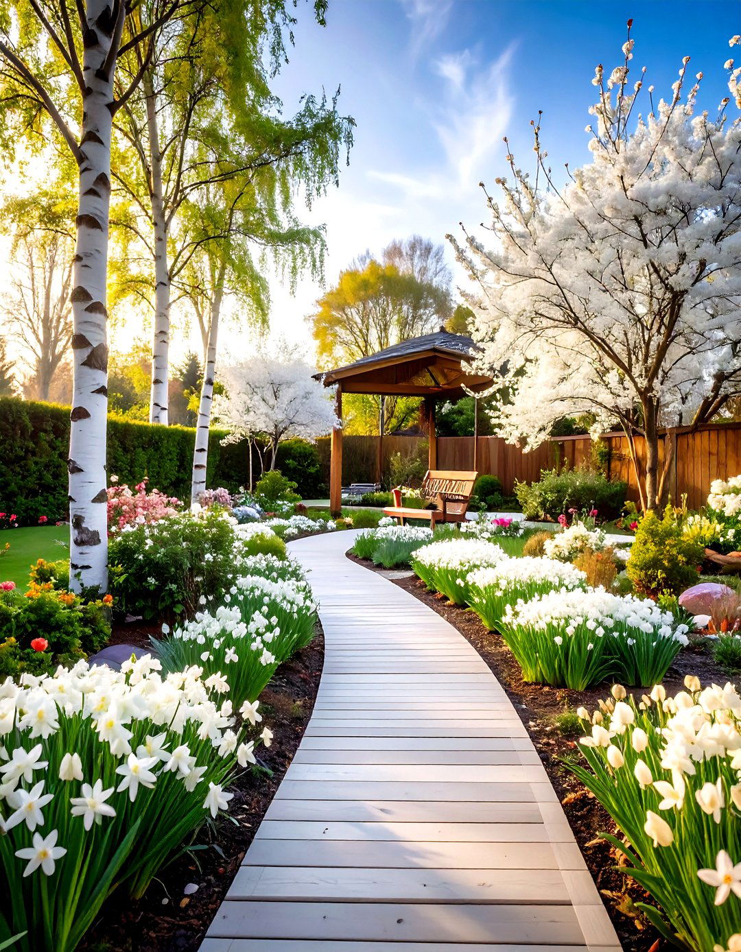 White Garden Design Ideas for Seasonal Four Season Interest - 20 White Garden Design Ideas