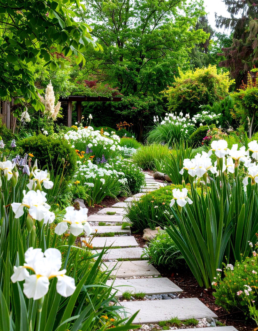 White Garden Design Ideas for Textural Contrast Gardens - 20 White Garden Design Ideas