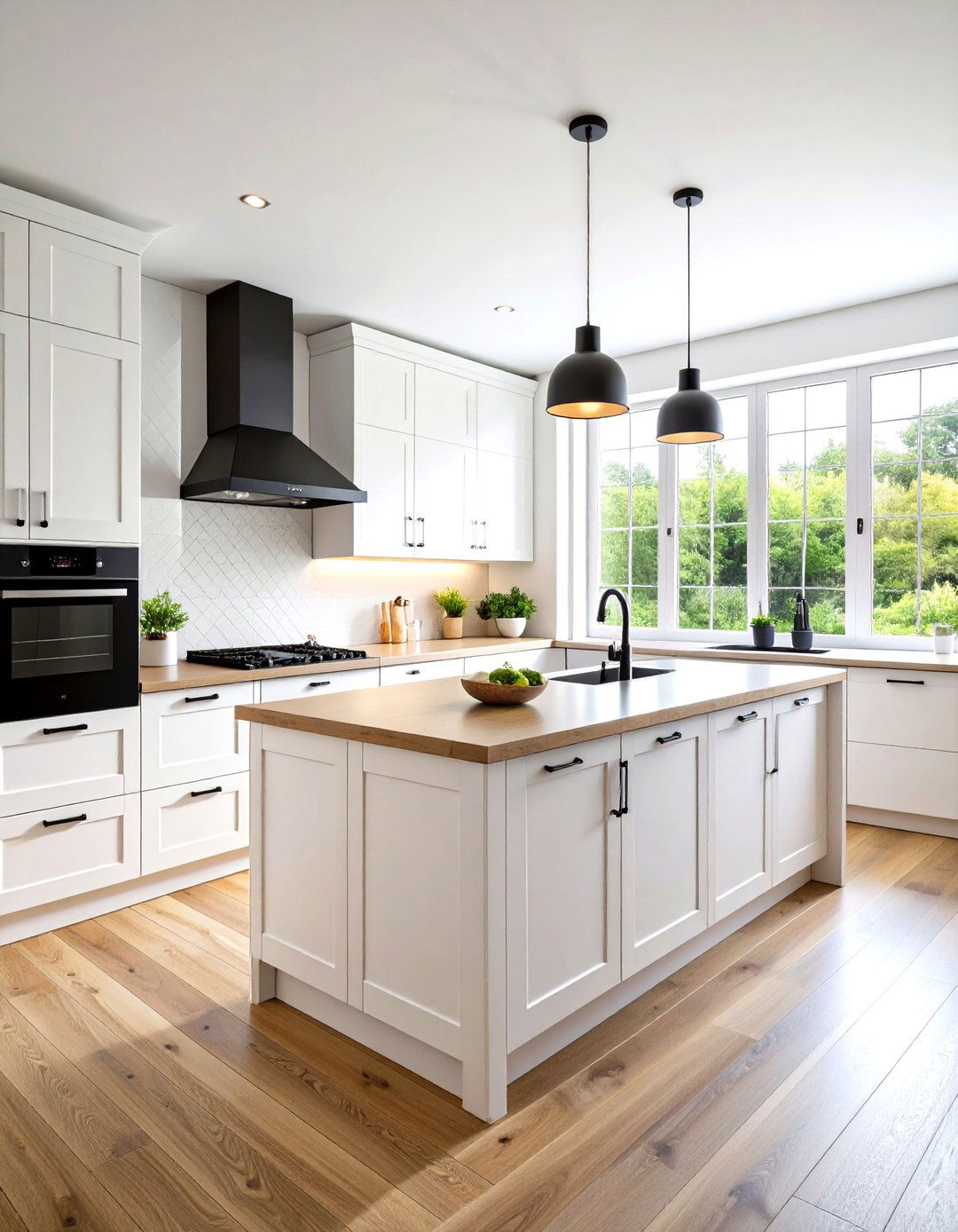 White Kitchen with Black Appliances Scandinavian Minimalist Design - 20 White Kitchen with Black Appliances Ideas