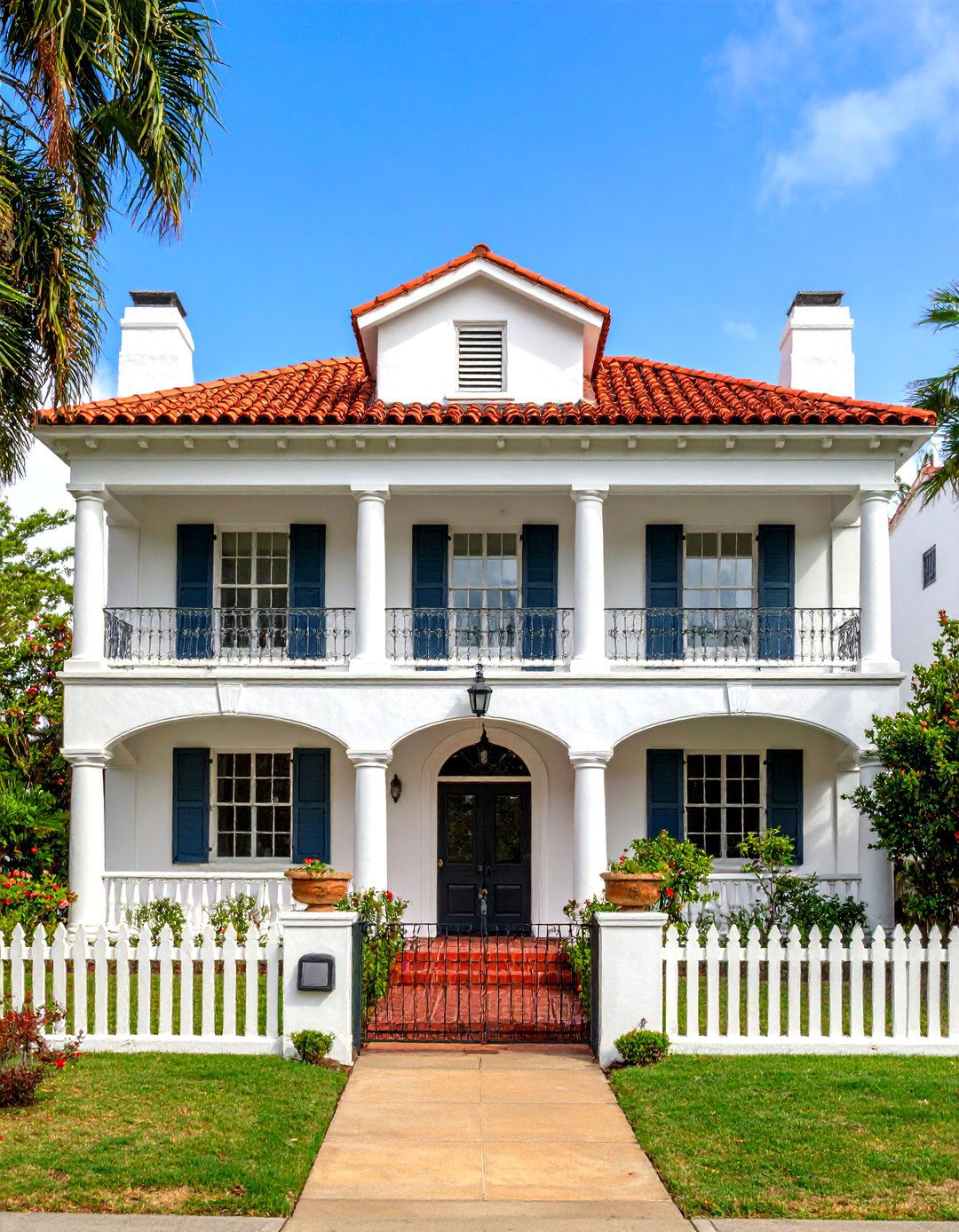White Monterey Colonial Exterior - 20 White Home Exterior Ideas