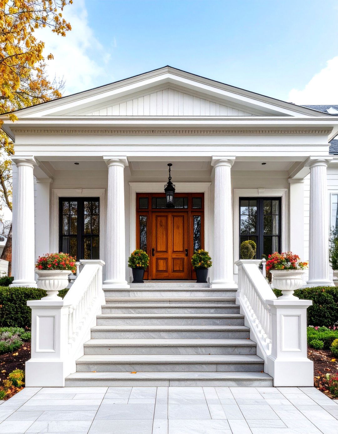 White Neoclassical Exterior - 20 White Home Exterior Ideas