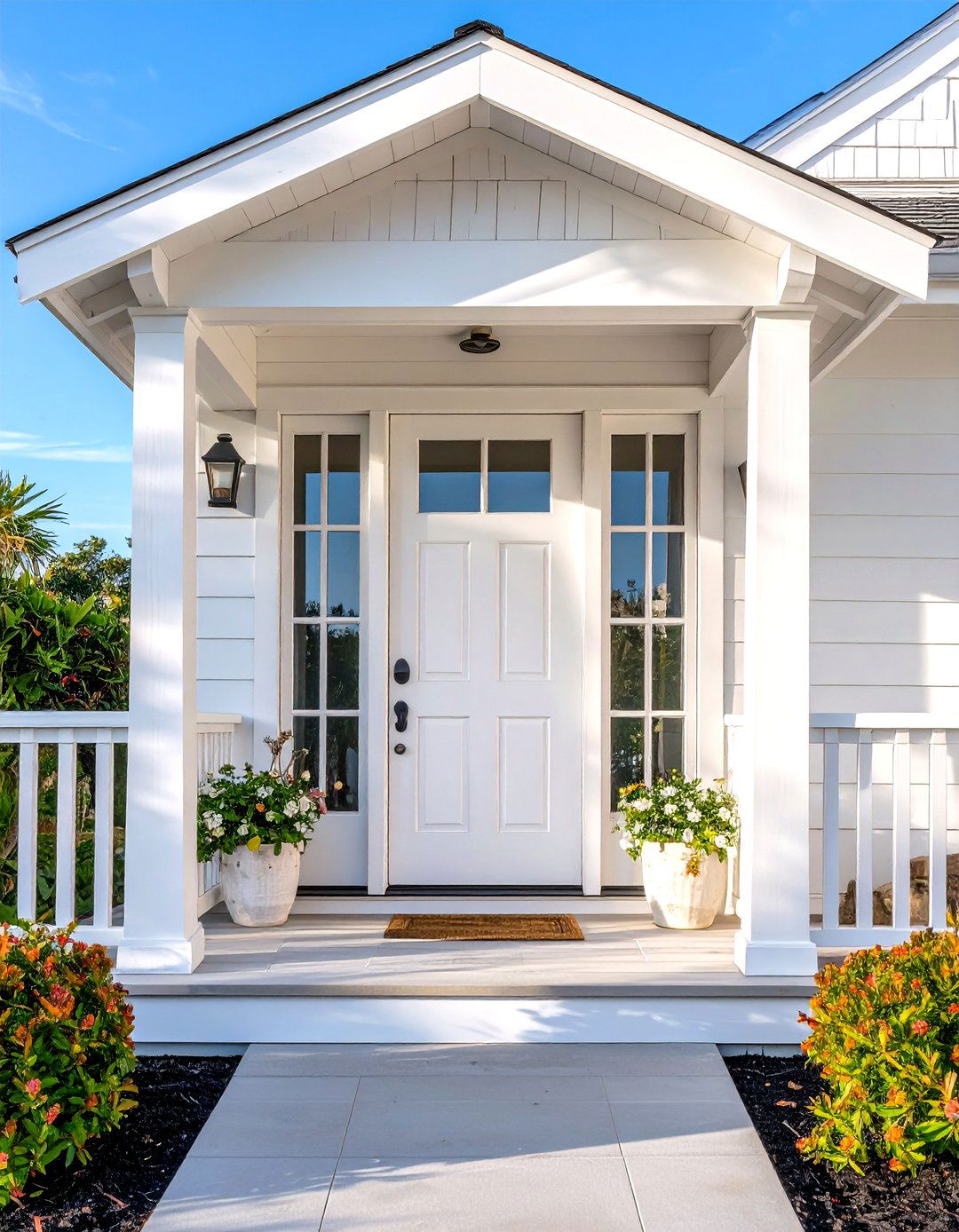 White Oak Front Door With Coastal Whitewash Finish - 20 White Oak Front Door Ideas