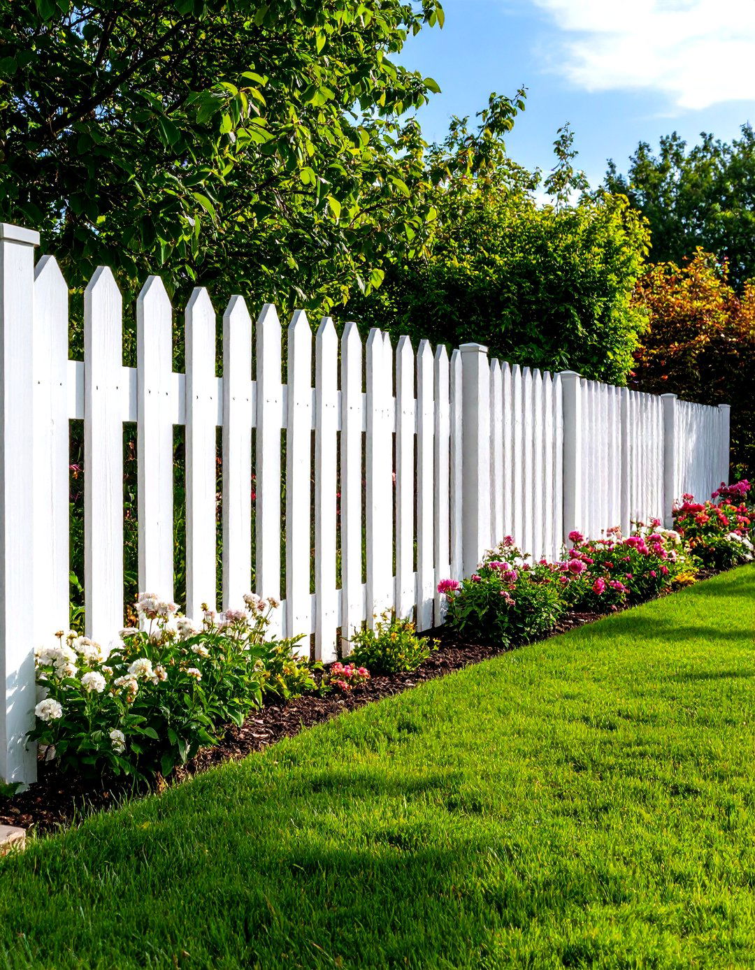 White Painted Pallet Fence - 20 Pallet Fence Ideas