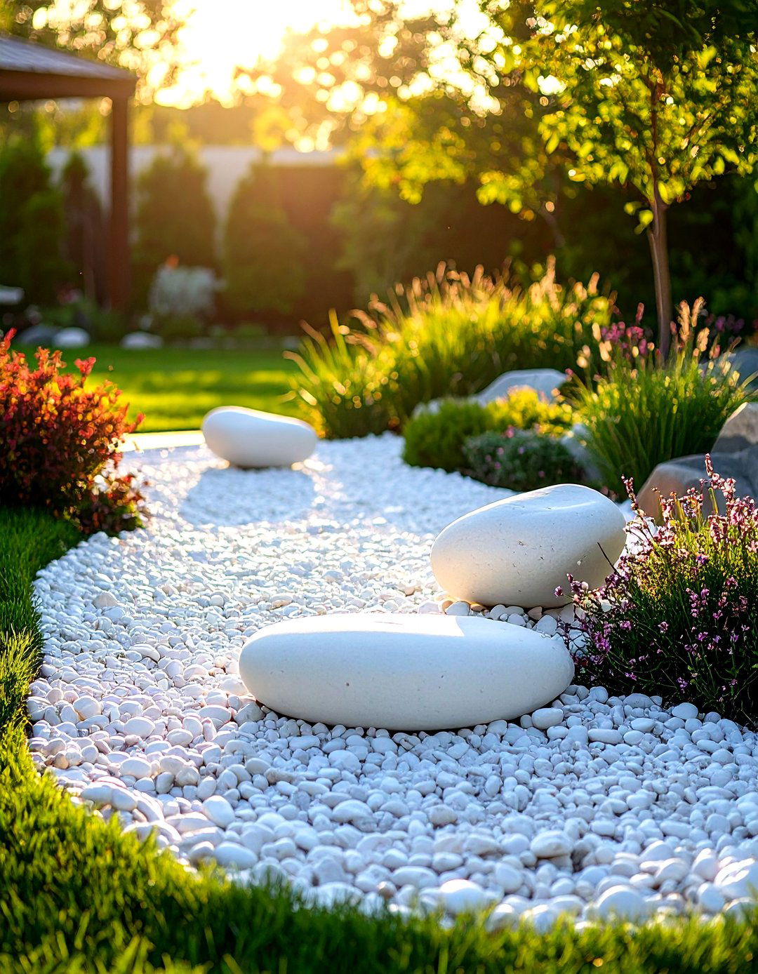 White Rock Landscaping Contemporary Sculpture Base - 20 White Rock Landscaping Ideas