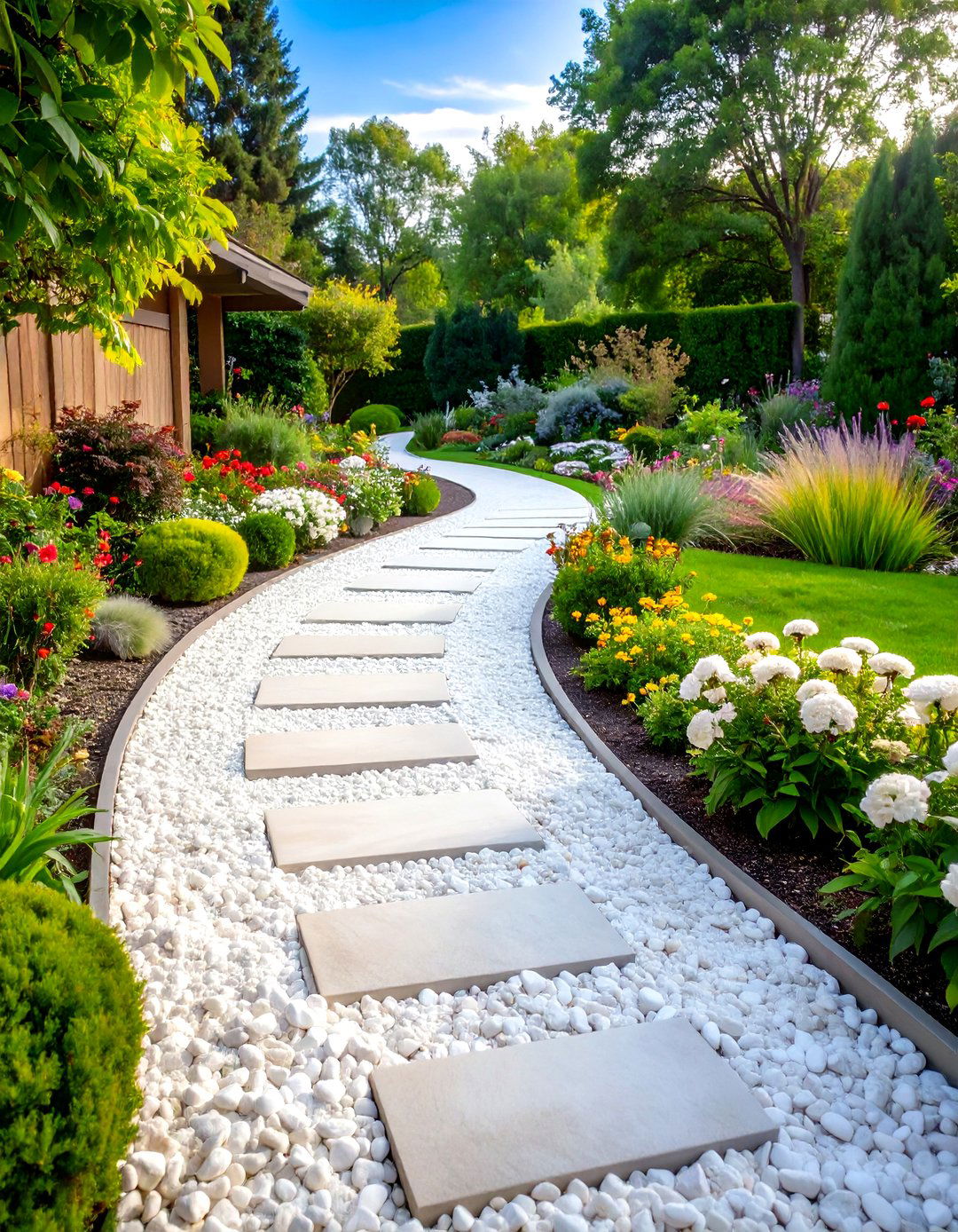 White Rock Landscaping Pathway Creation - 20 White Rock Landscaping Ideas