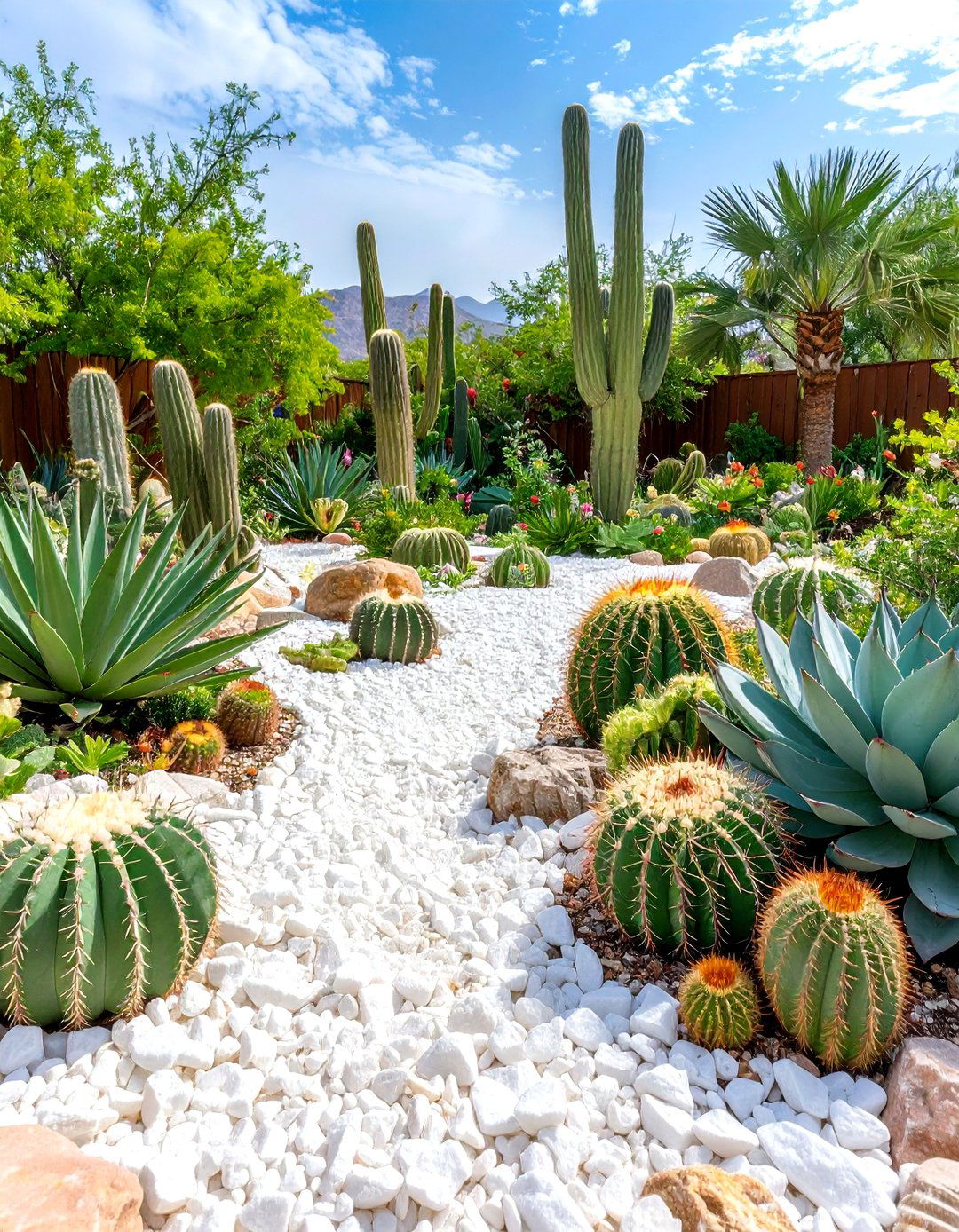 White Rock Landscaping Succulent Garden - 20 White Rock Landscaping Ideas