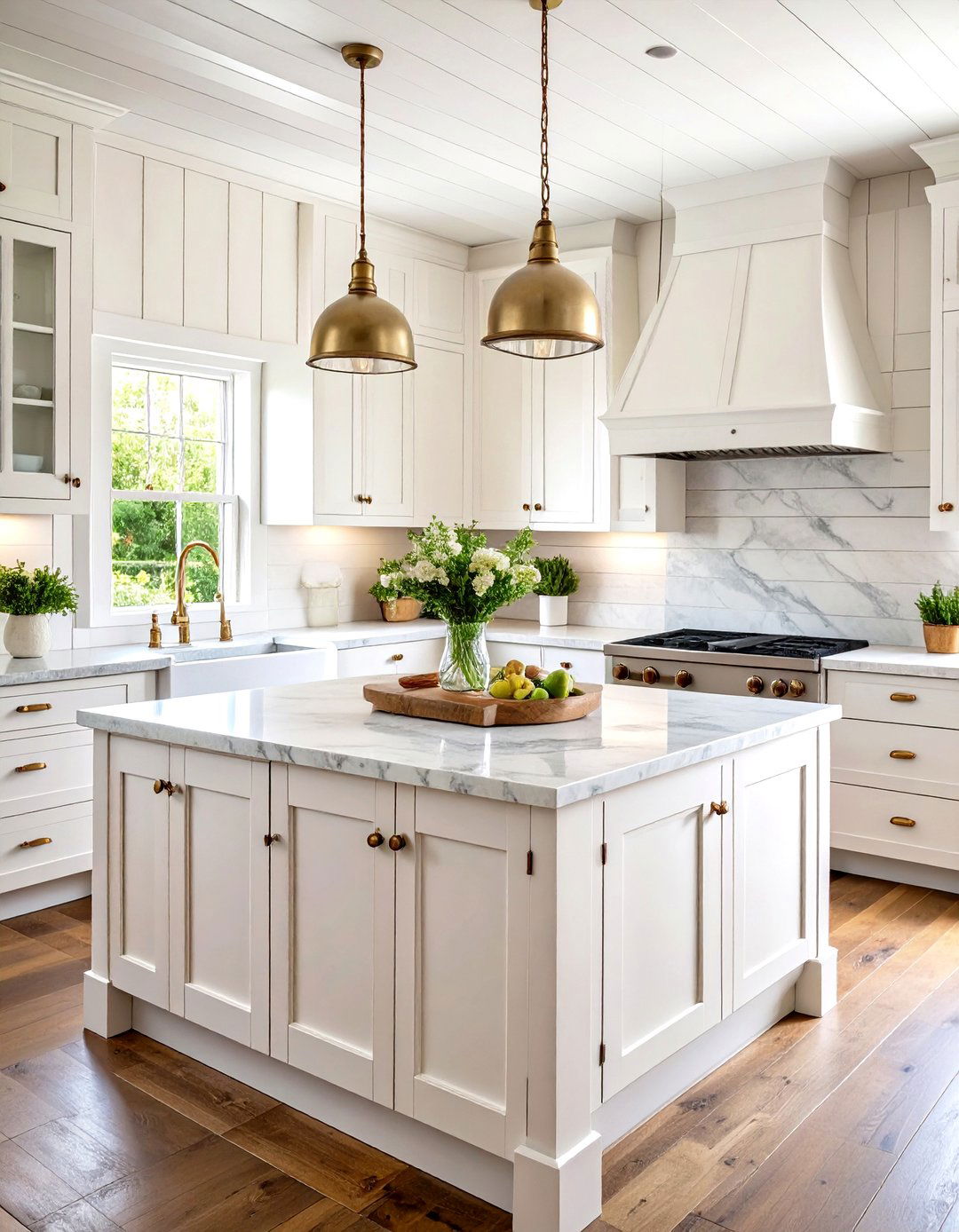 White Rustic Kitchen with Weathered and Distressed Finishes - 20 Rustic Kitchen Ideas