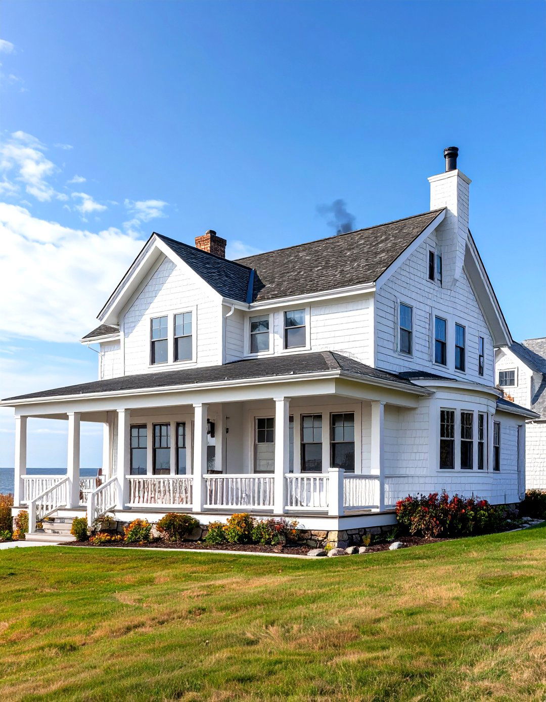 White Shingle Style Exterior - 20 White Home Exterior Ideas