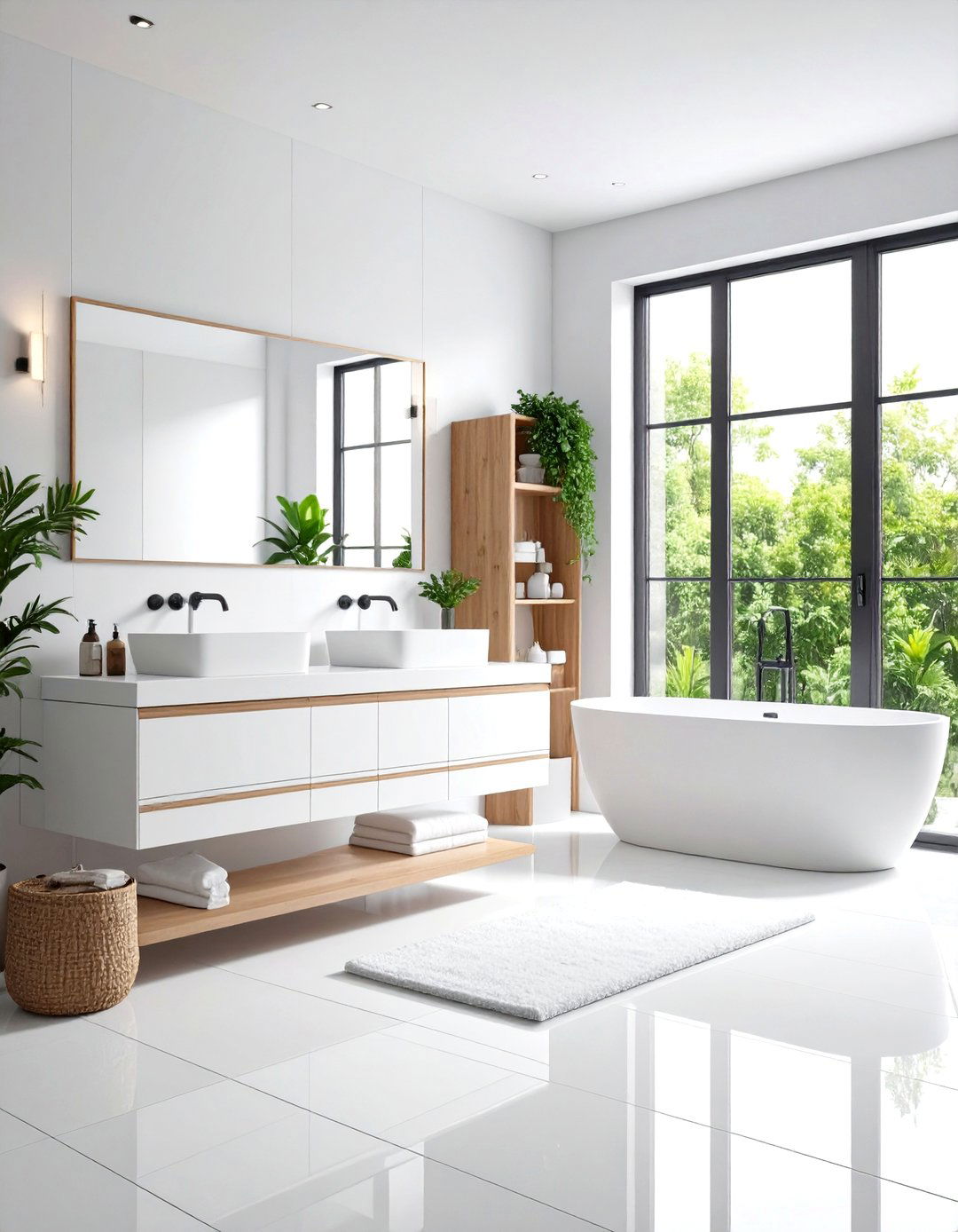 White Tile Bathroom Matte Finish Sophisticated Appeal - 20 White Tile Bathroom Ideas