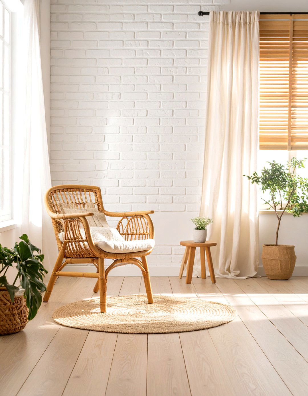 Whitewashed Brick Accent Wall for Breezy Coastal Calm - 20 Brick Accent Wall Ideas