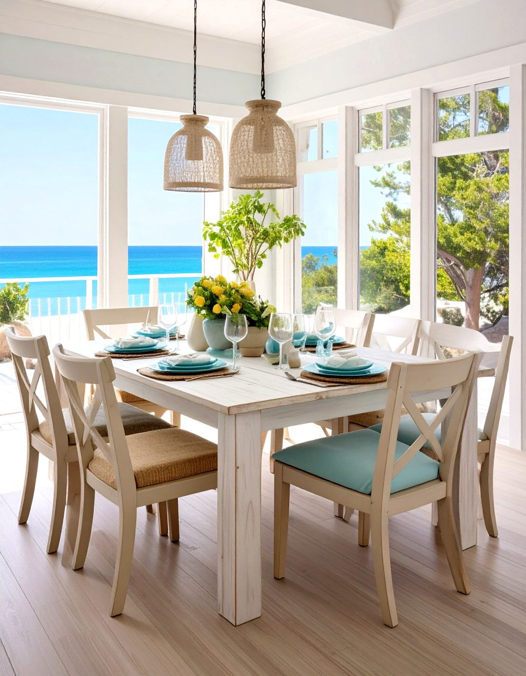 Whitewashed Painted Furniture Coastal Elegance - 20 Painted Furniture Ideas