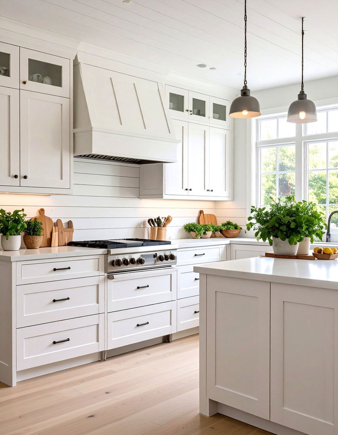 Whitewashed Shiplap - 20 Shiplap Backsplash Ideas for Your Kitchen