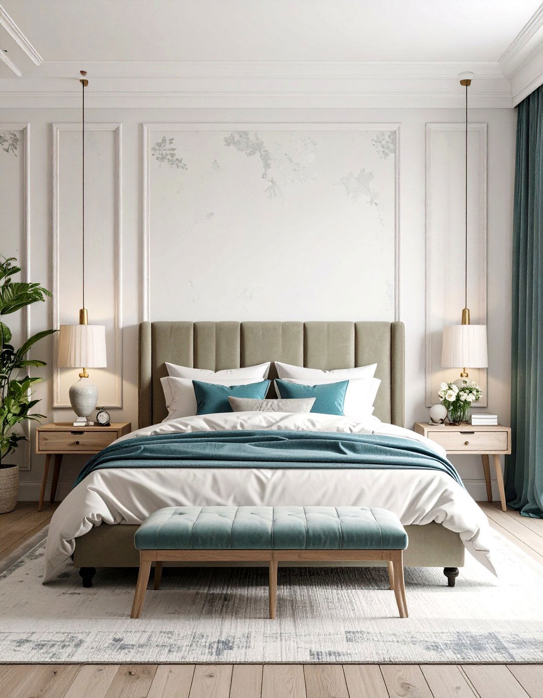 Whitewashed Walls - 20 Shabby Chic Bedroom Ideas