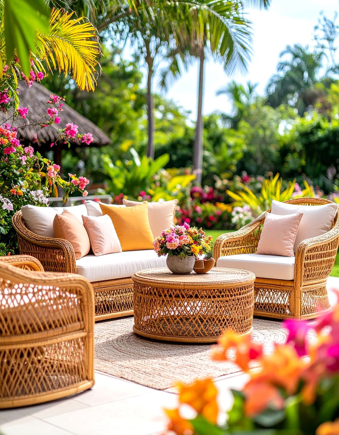 Wicker and Rattan Outdoor Seating Revival - 20 Outdoor Seating Ideas