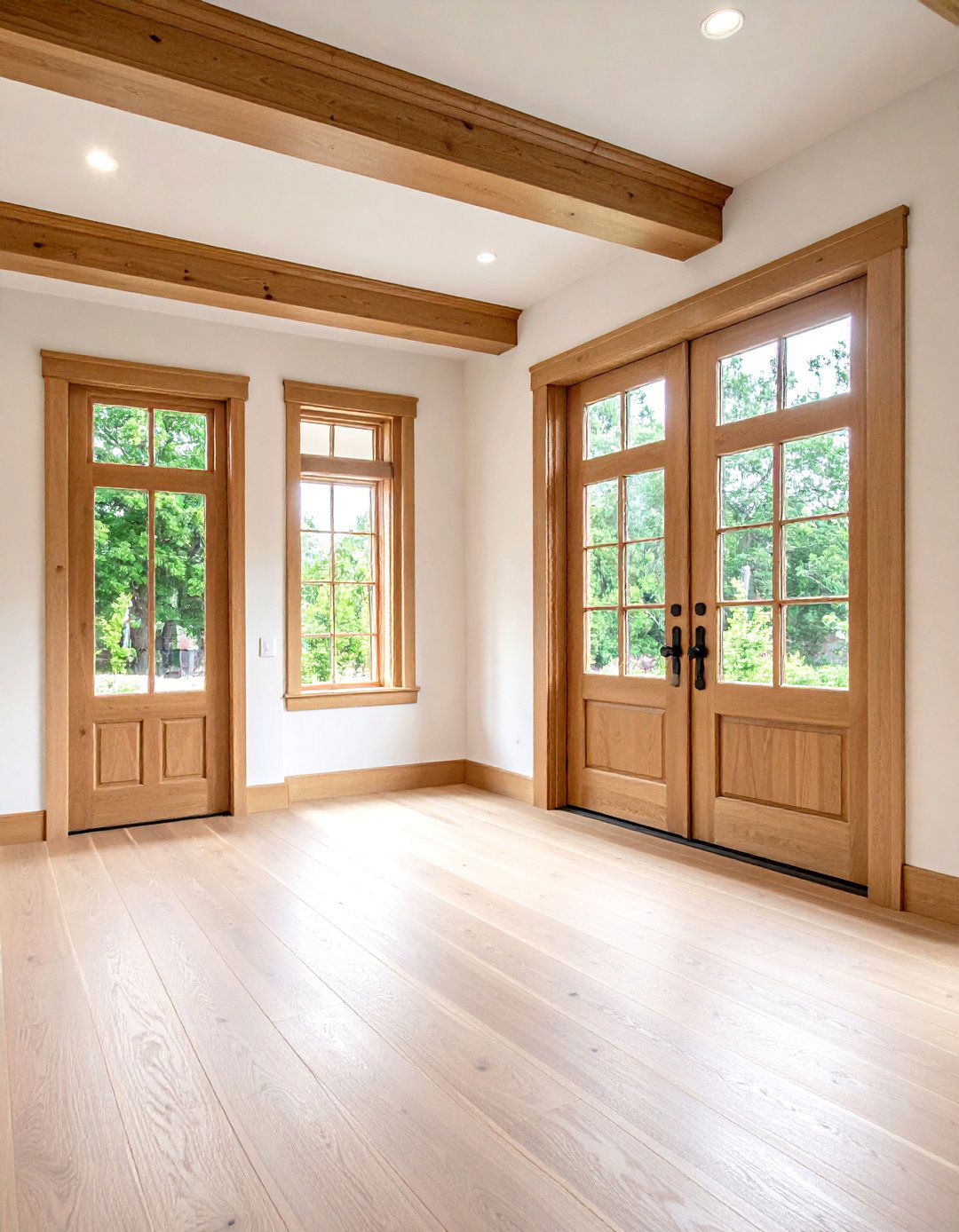 Wide Craftsman Flat Stock Door Trim for Honest Lines - 20 Door Trim Ideas