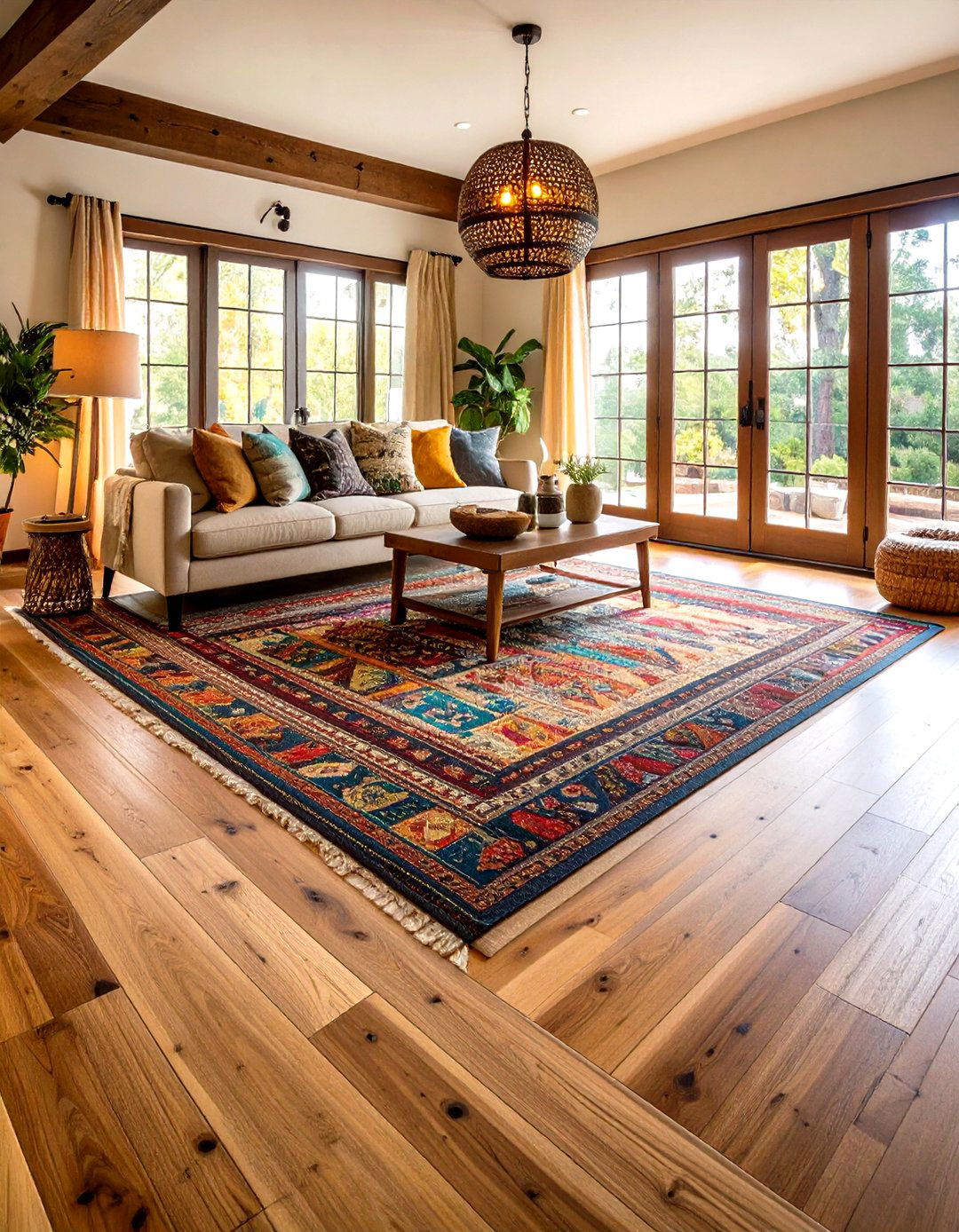 Wide Plank Hardwood Floors in Barndominiums - 20 Rustic Barndominium Interior Design Ideas