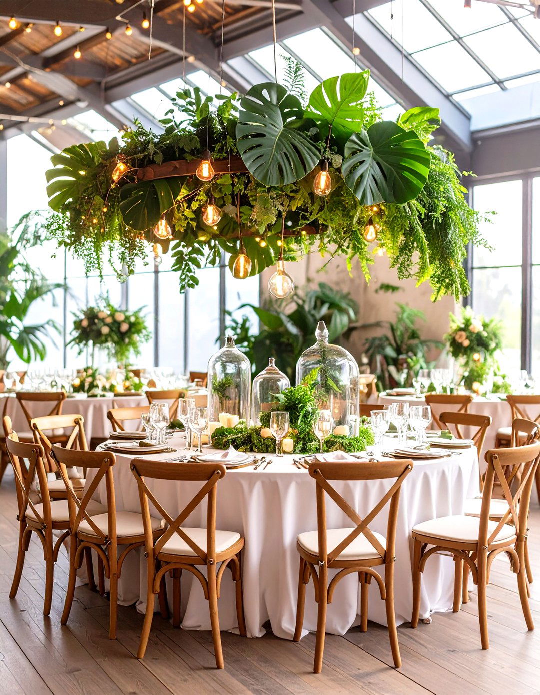 Wild Greenery Wedding Table Forest - 20 Wedding Table Decoration Ideas