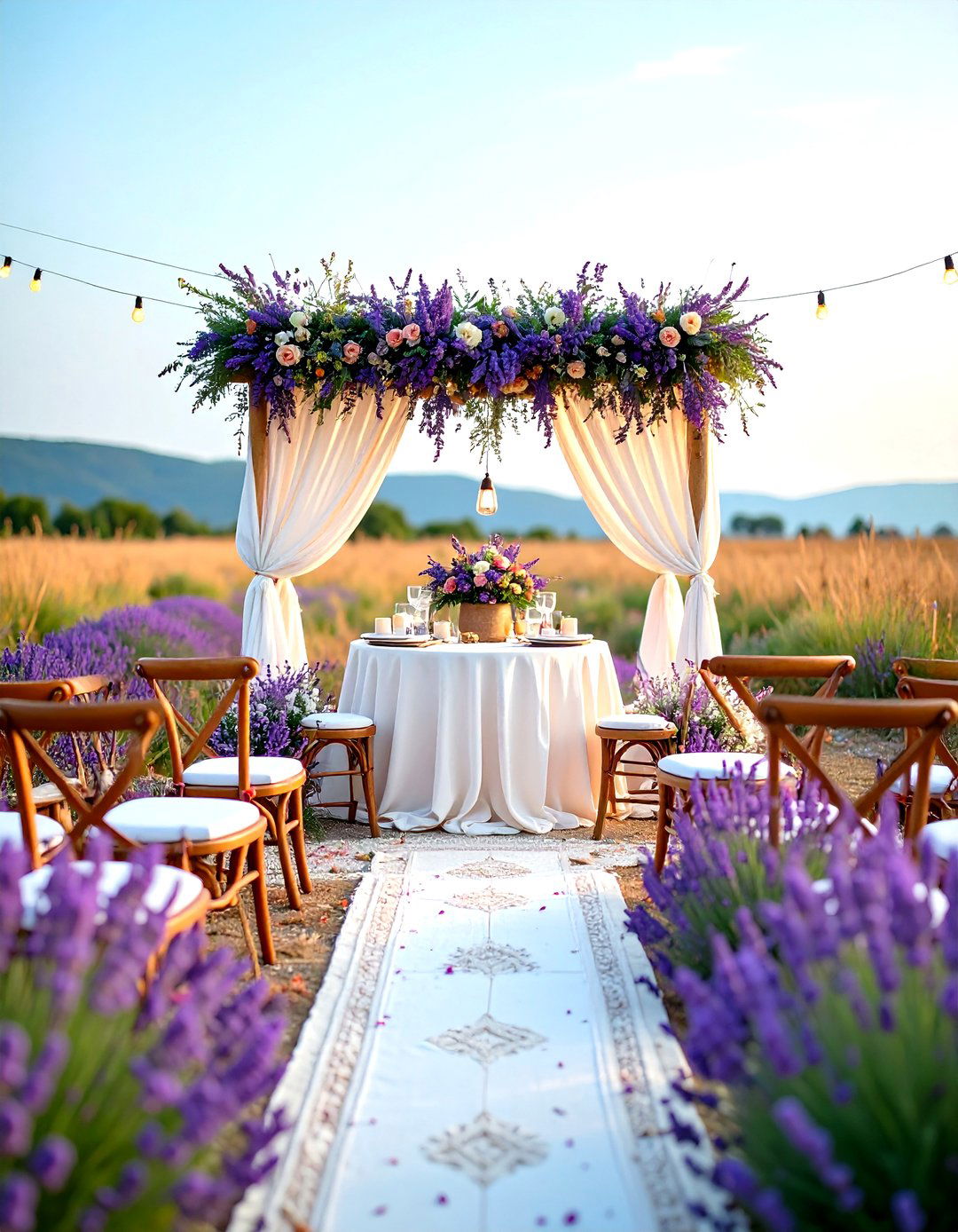 Wildflower Lavender Wedding Bohemian Field - 20 Lavender Wedding Ideas