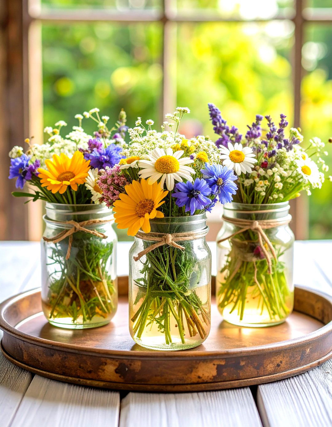 Wildflower Meadow Mix - 20 Mason Jar Centerpiece Ideas
