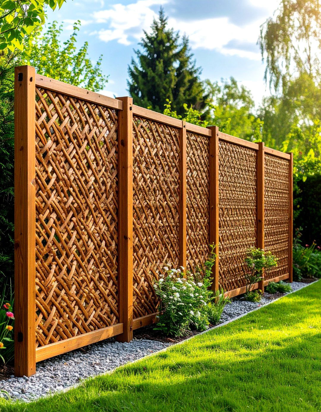 Willow Garden Divider Panels - 20 Garden Divider Ideas