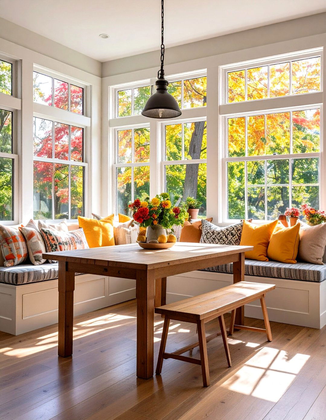 Window Seat Eat in Kitchen Dining Area - 20 Eat in Kitchen Ideas