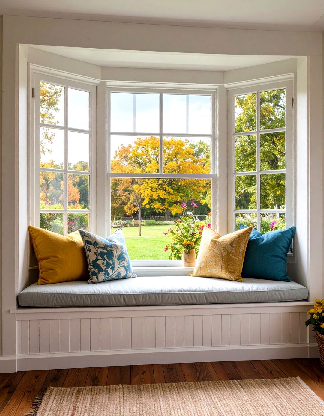 Window Seat Integrated Trim - 20 Farmhouse Interior Window Trim Ideas