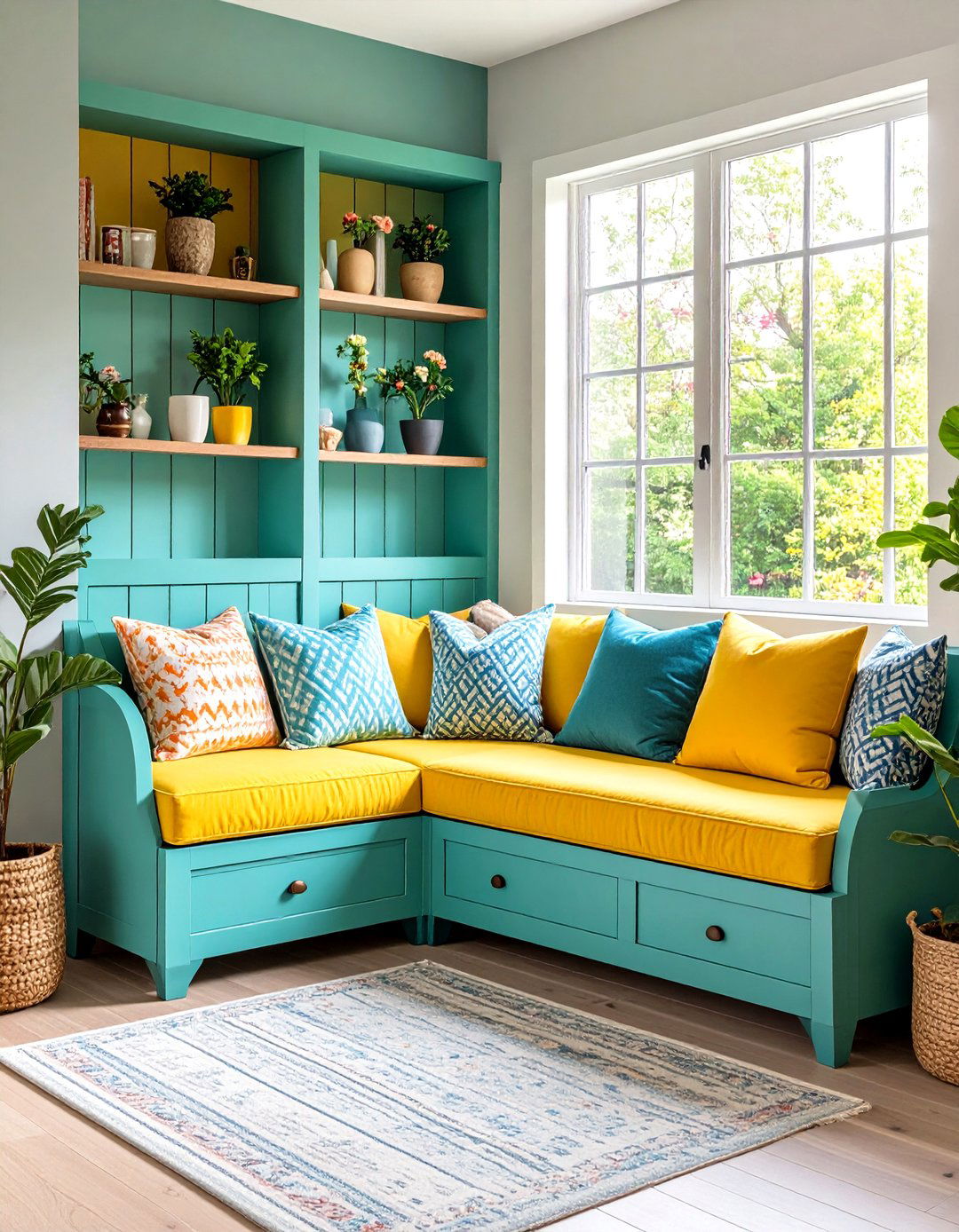 Window Seat Room Divider Design - 20 Window Seat Ideas