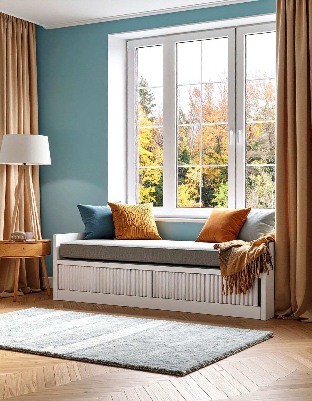 Window Seat with Integrated Heating Solutions - 20 Window Seat Ideas