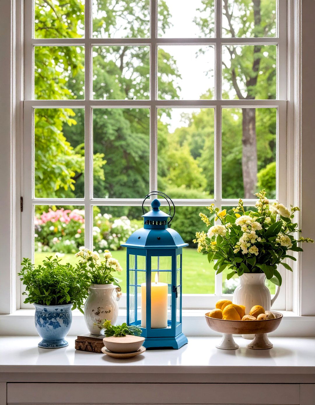 Window Sill Lantern Beacon Display - 20 Lantern Decor Ideas